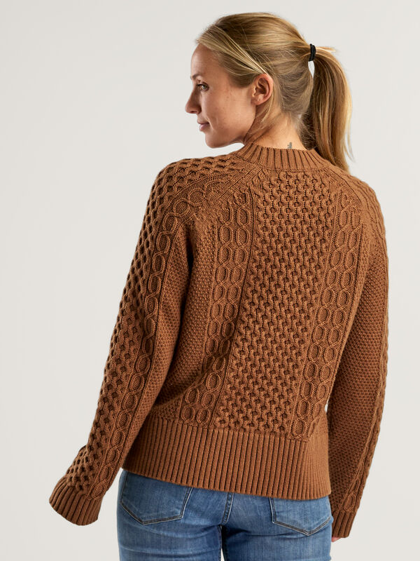Serpentine Sweater | Women's Cotton Merino Crew