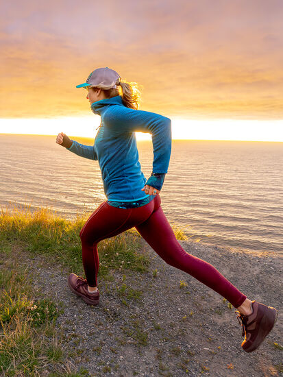 Women's Fleece Lined Leggings: Crash Striated