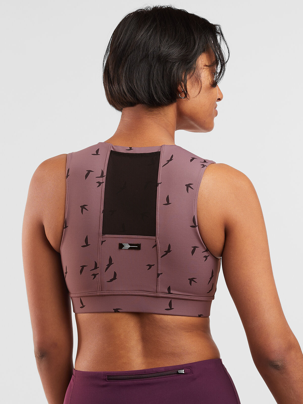 Sports bra with zipper pocket sales