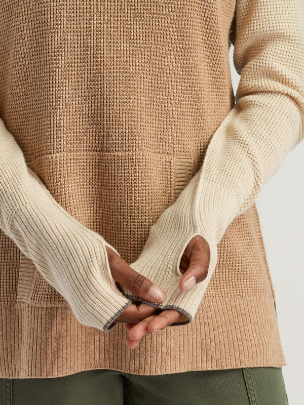 Saltbox Waffle Tunic Sweater, , original