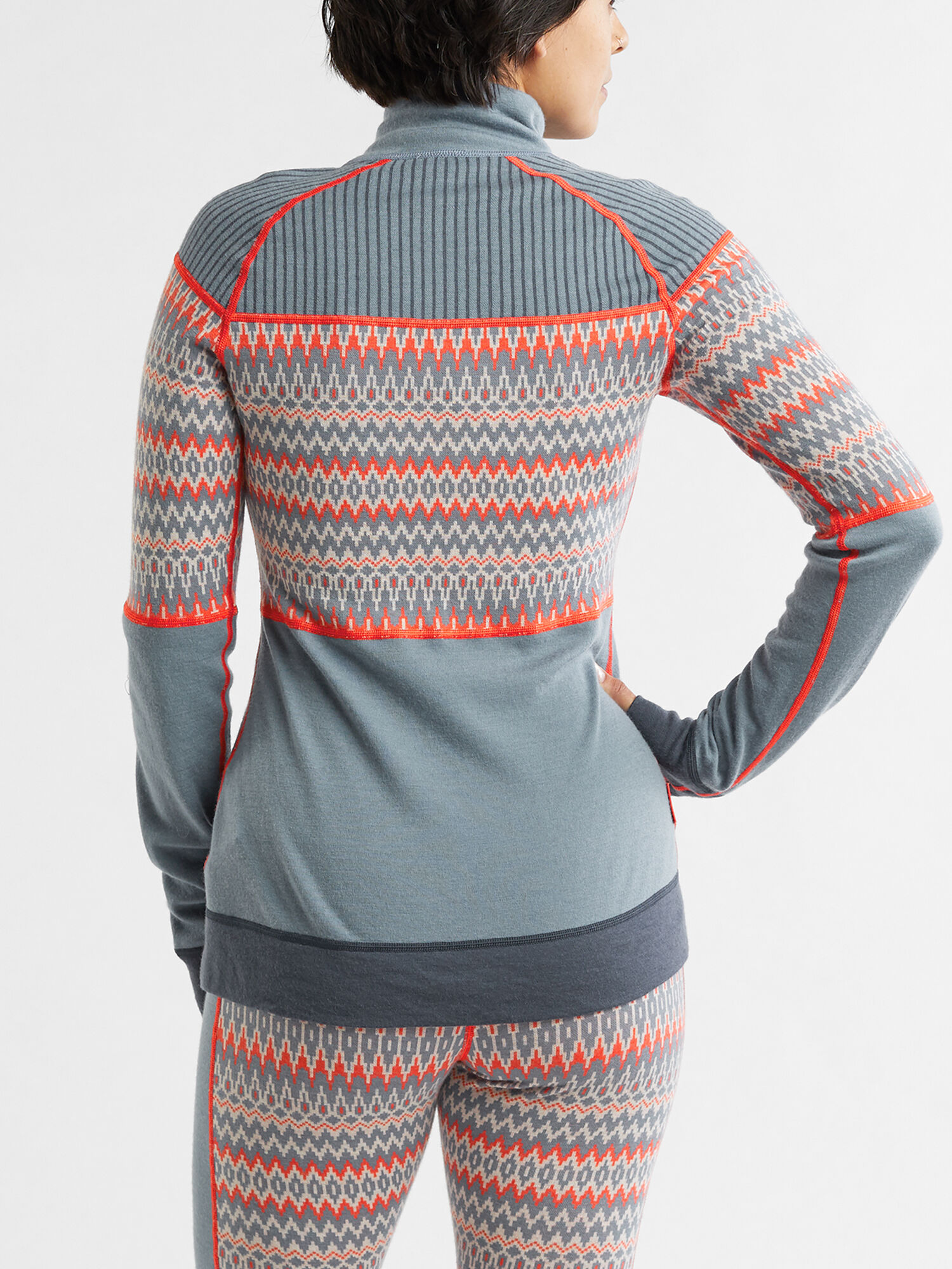 Scandi 1/2 Zip Long Sleeve Top, , original