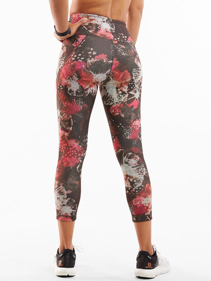 Mad Dash Reversible Crop Tights - Glacier Meadows, , original