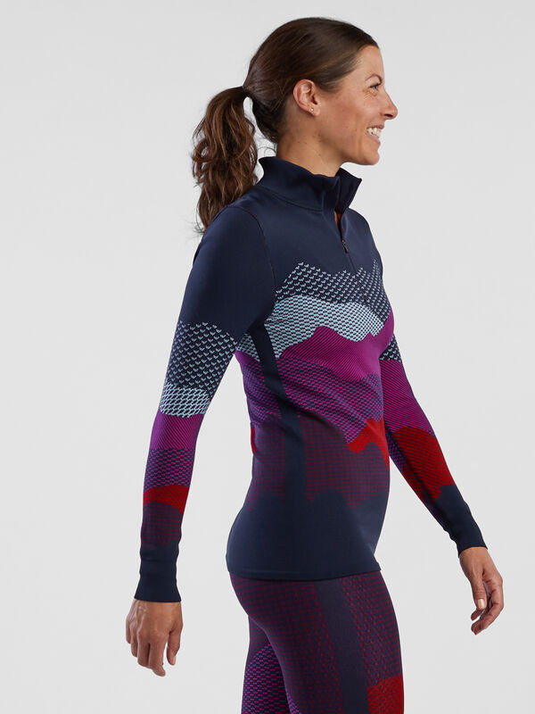 Karine 1/4 Zip Seamless Top, , original