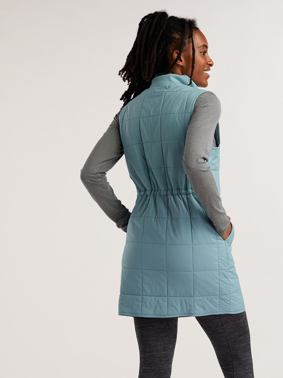 Women's Lightweight Quilted Vest Dress Pinyon