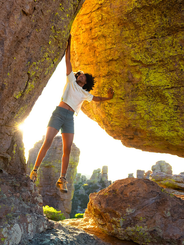 Womens Hiking Shorts: Recycled Clamber 5" inseam