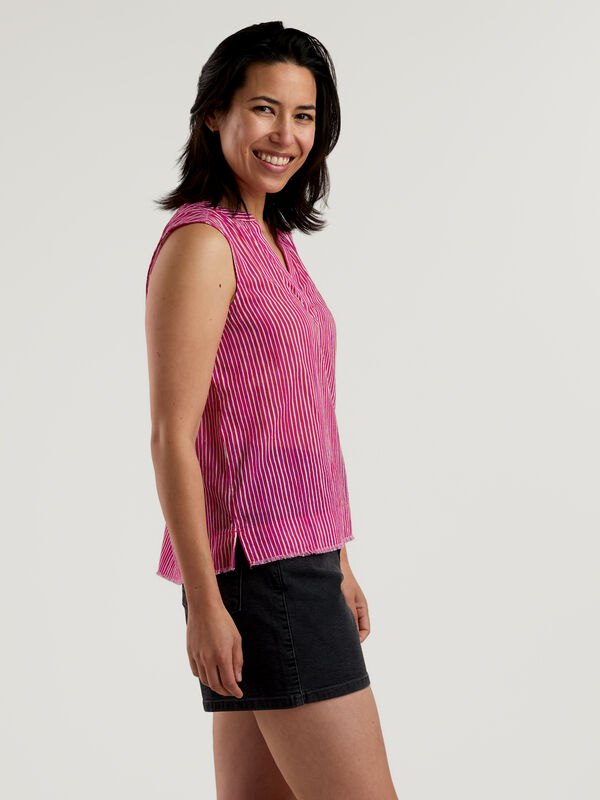 Moorea Gauze Sleeveless Top, , original