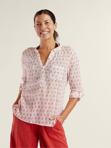 Moorea Gauze Long Sleeve Top