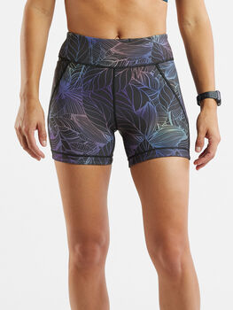 Mad Dash Reversible Shorts 4" - Jungle Mirage