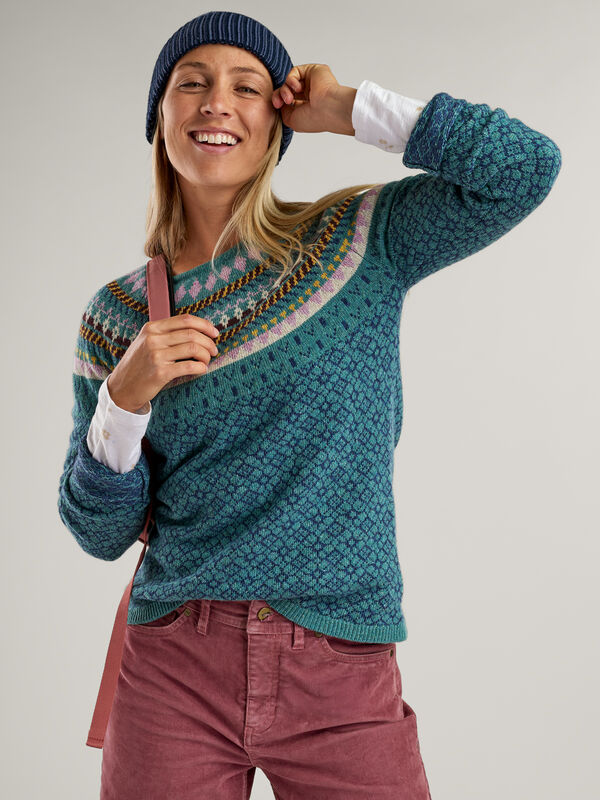 Women's Wool Ski Sweater: Por Vida