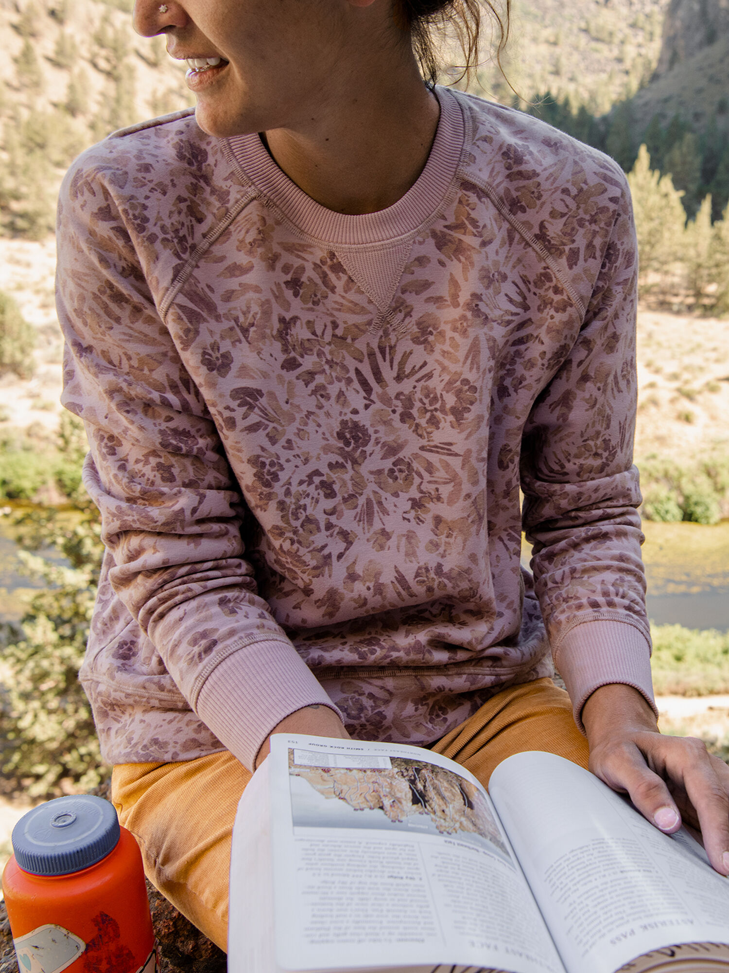 Mighty Crew Neck Sweatshirt - Print, , model