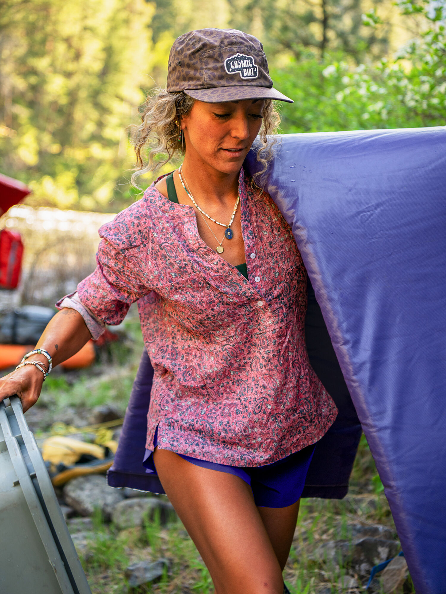 Moorea Gauze Long Sleeve Top, , model