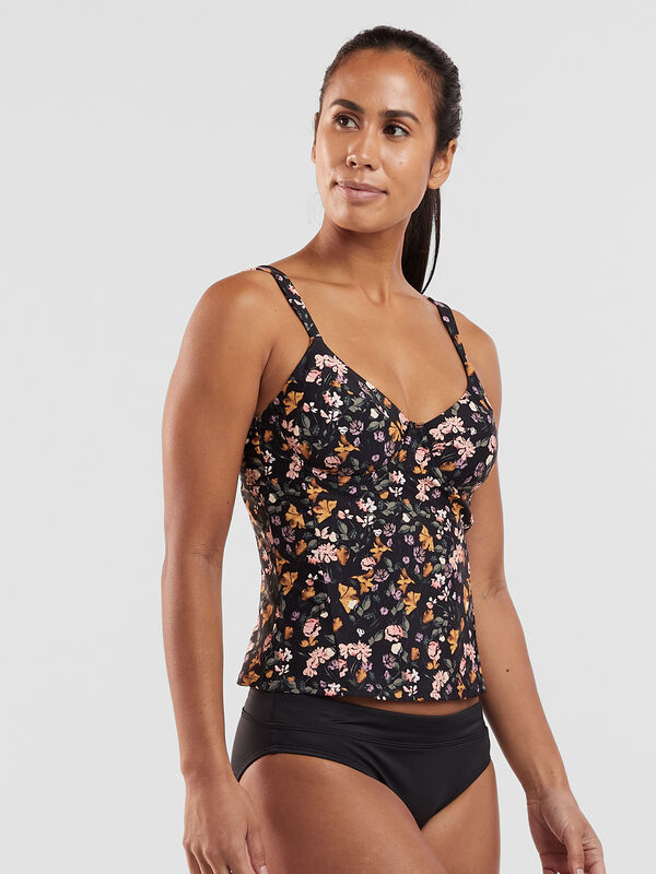 Bodacious 2.0 Underwire Tankini Top - English Garden, , original