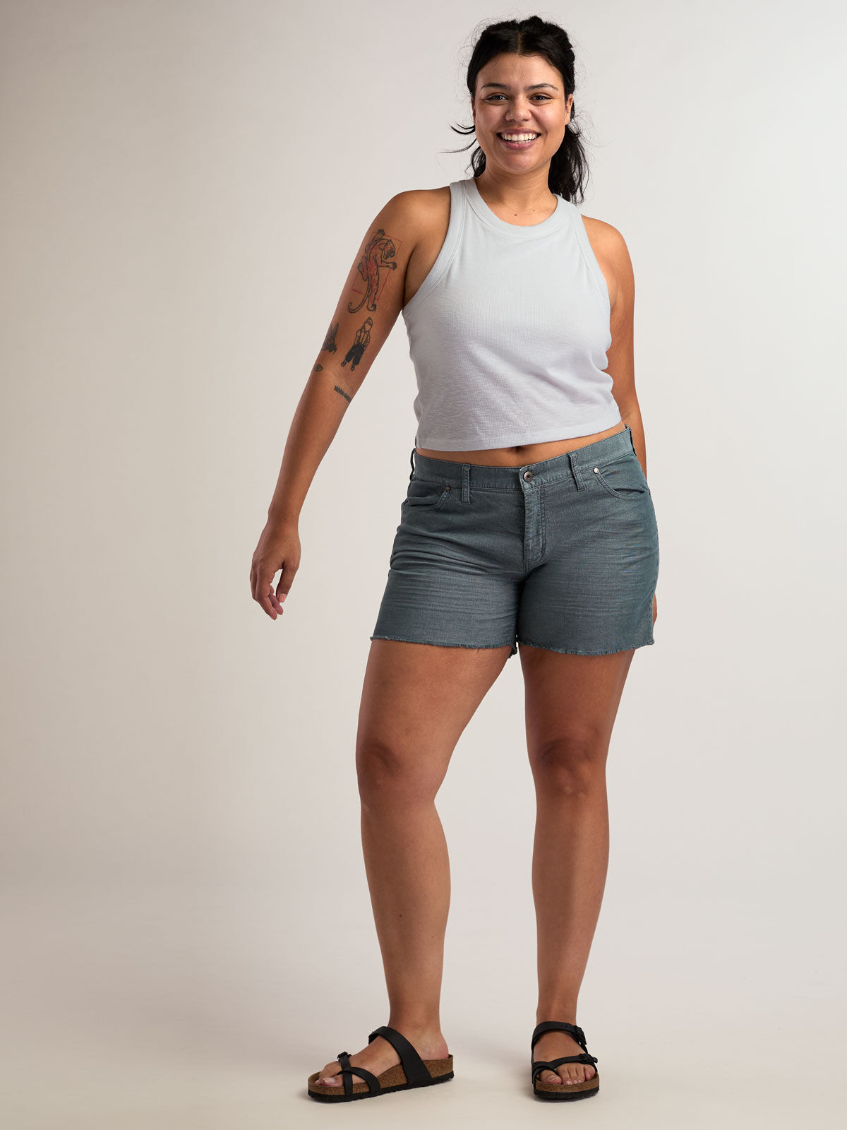 Women's Corduroy Cut Off Shorts