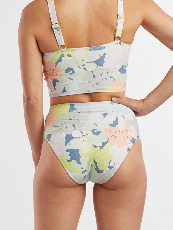 Streamline High Waisted Bikini Bottom - Barrier Reef, , original