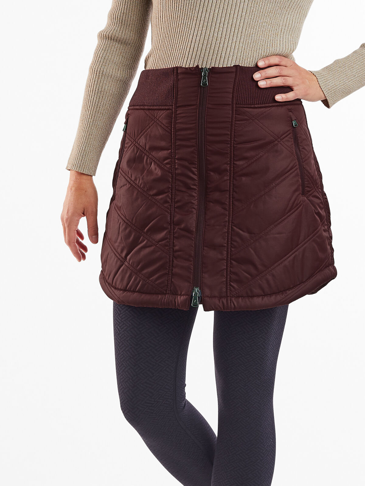 Quilted Skirt: Prana Zero Chill | Title Nine