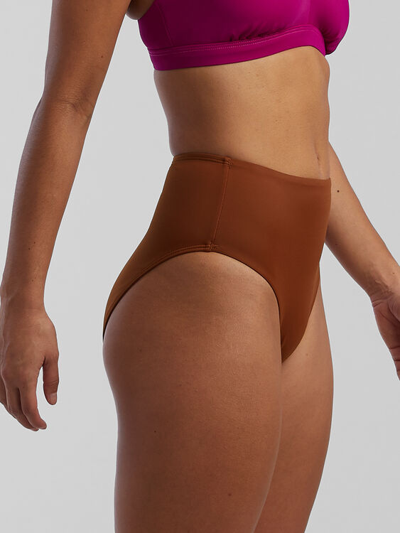 Streamline High Waisted Bikini Bottom - Solid, , original