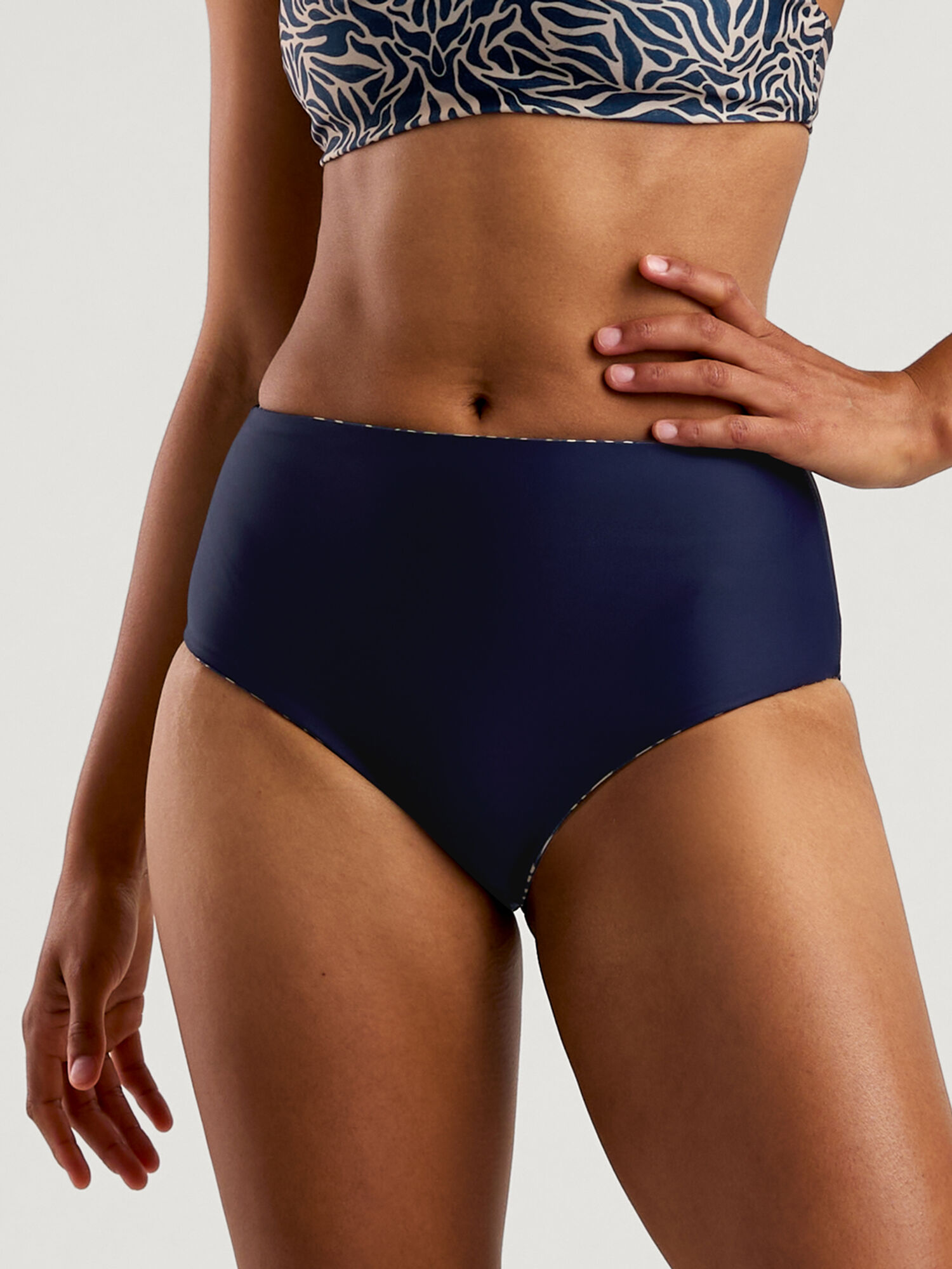 Nina High Waisted Bikini Bottom, , original