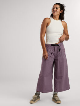 Petra Wide Leg Pants &ndash; Cropped Travel  Pants by Maloja
