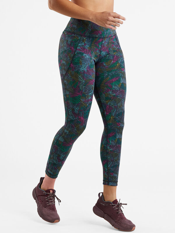 Mad Dash Reversible 7/8 Running Tights - Rainbow Renegade, , original