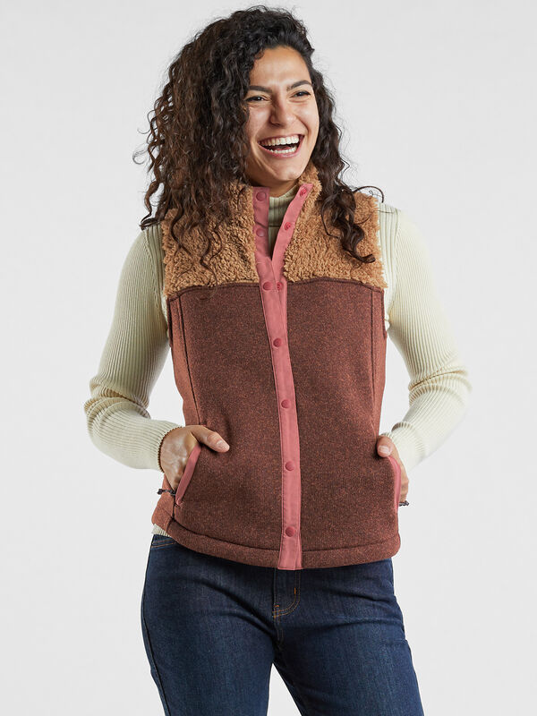 Callitrix Fleece Vest, , model