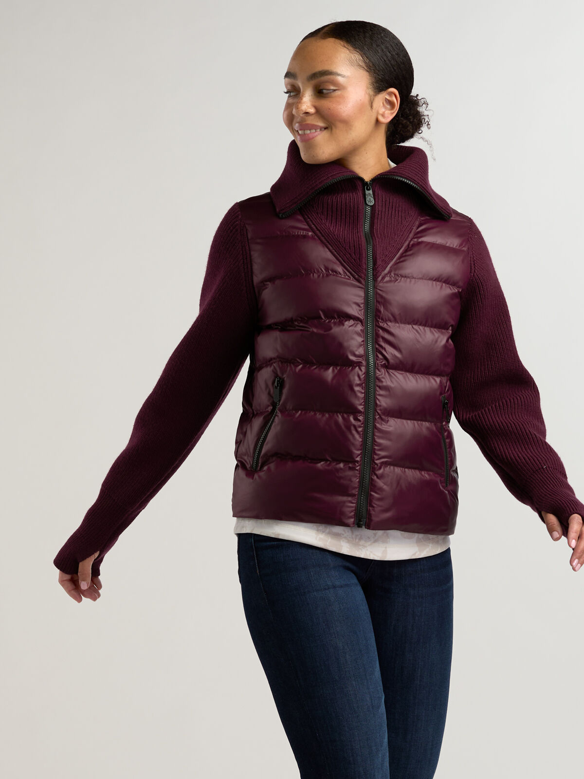 Women's Krimson Klover Insulated Sweater Jacket Brooklyn | Title Nine