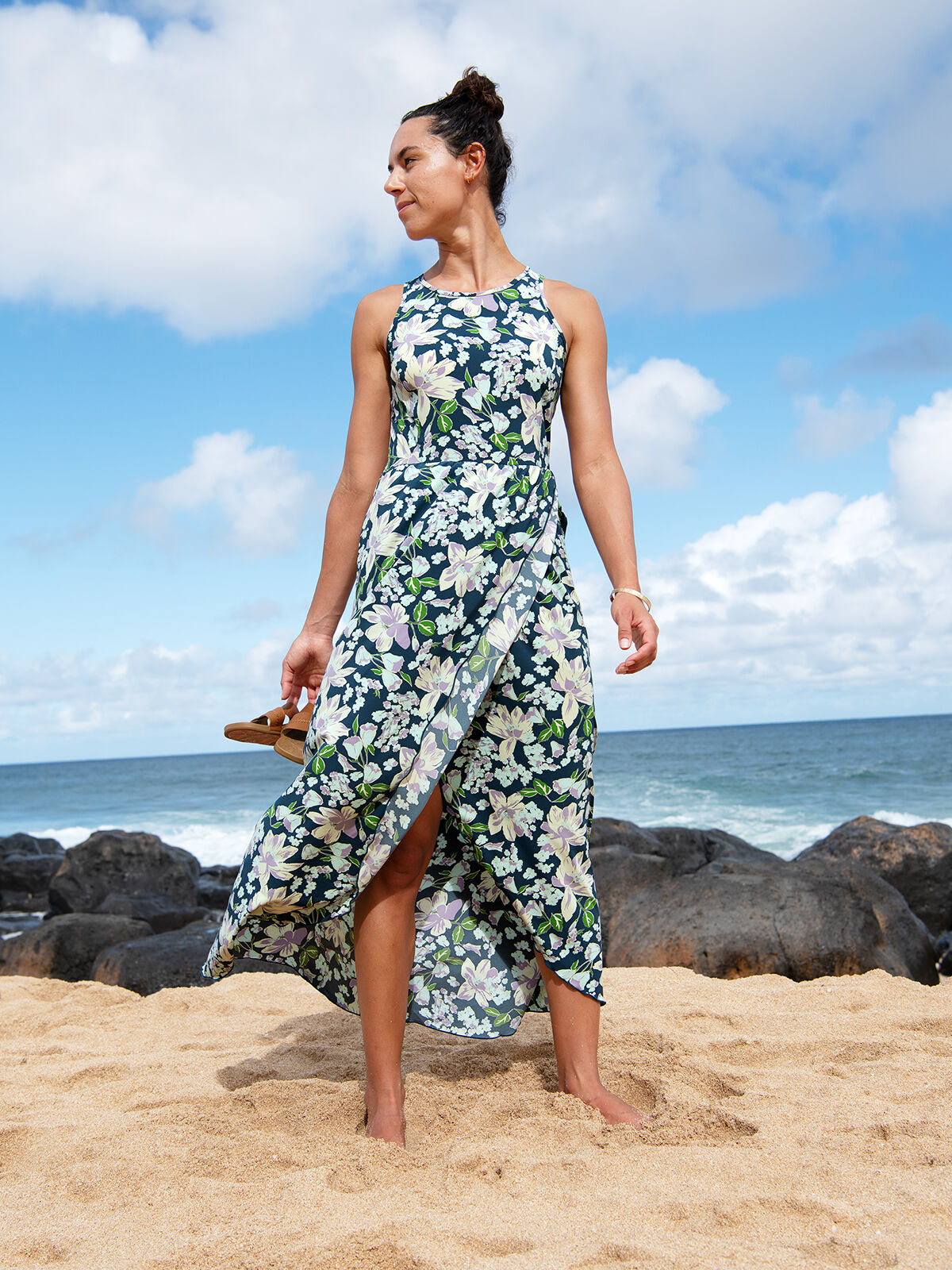 Toad Co Sleeveless Maxi Dress Crusher Title Nine