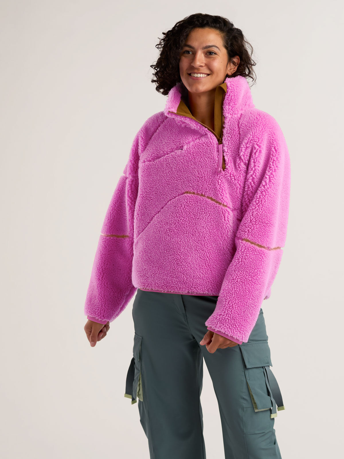 SENIQ Women's Half Baked Wool Blend Fleece Pullover | Title Nine
