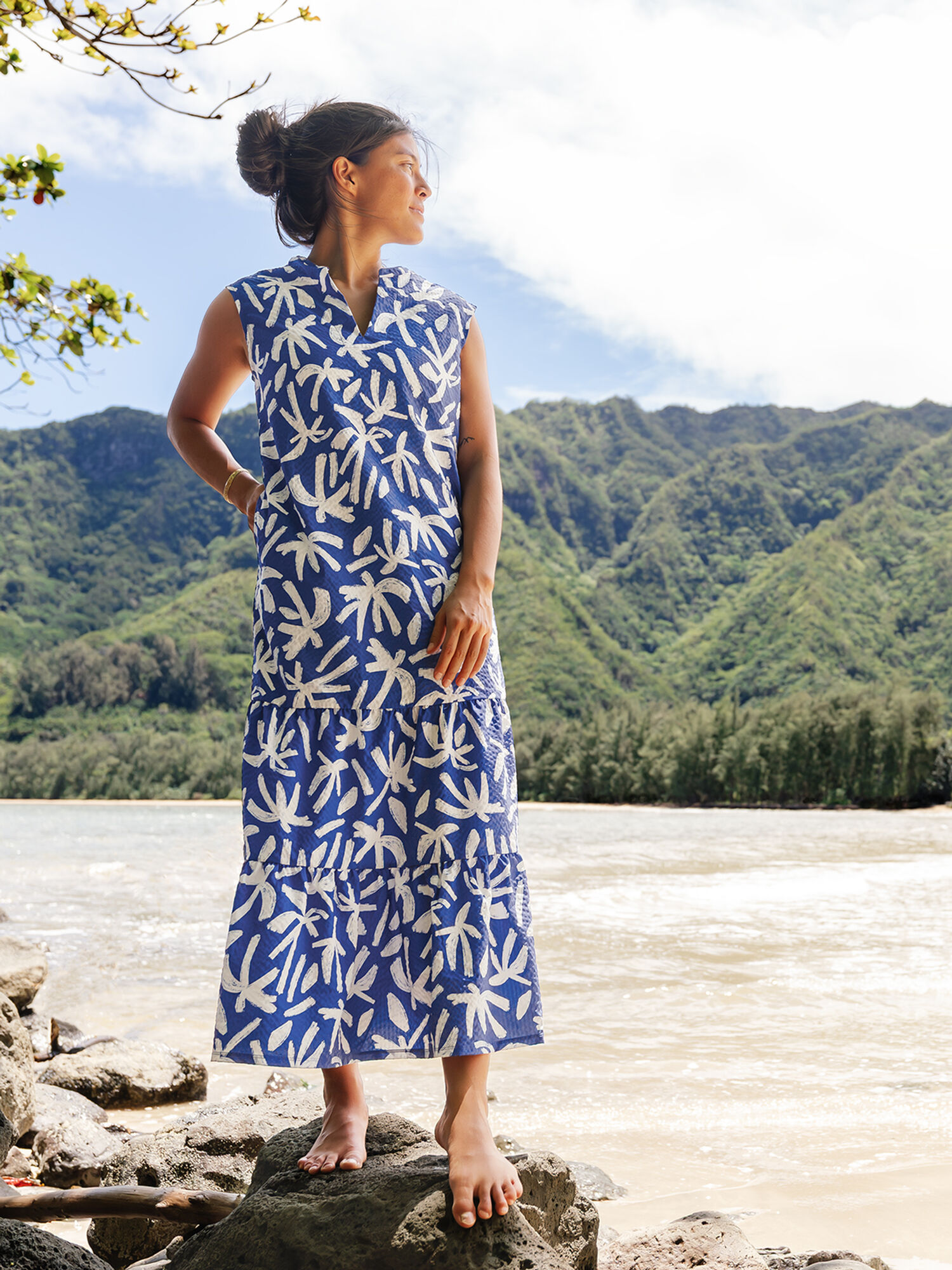 Cloud Nine Maxi Dress, , model
