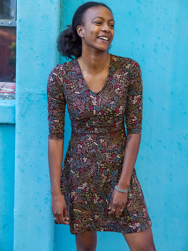 Dream 3/4 Sleeve Dress - Giverny, , model