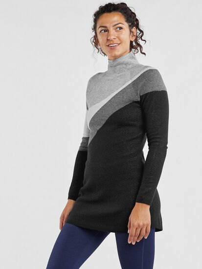 Barra Tunic Sweater - High Tide, , model