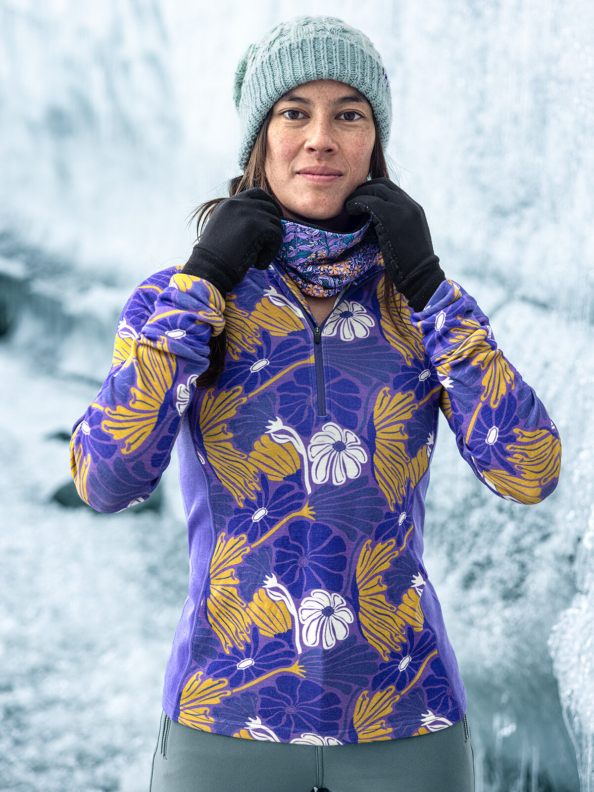 Wild Rye Women's Bassett 1/4 Zip Merino Base Layer Top | Title Nine