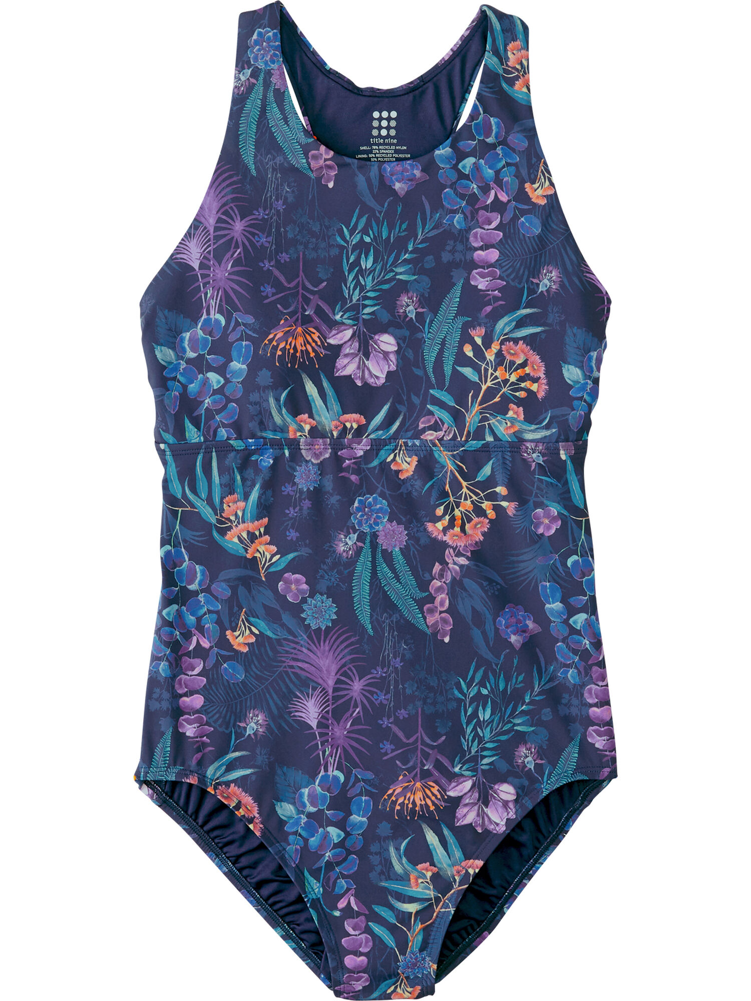 Selkie High Neck One Piece Swimsuit - Botanique, , original