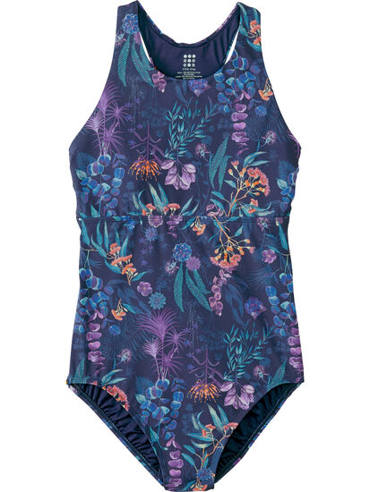 Selkie High Neck One Piece Swimsuit - Botanique: Image 1