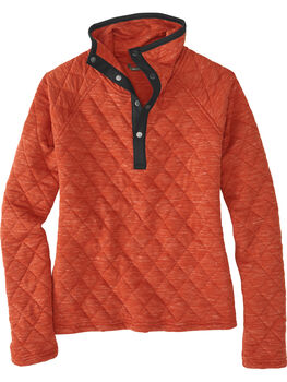 Power Up Quilted Snap Pullover