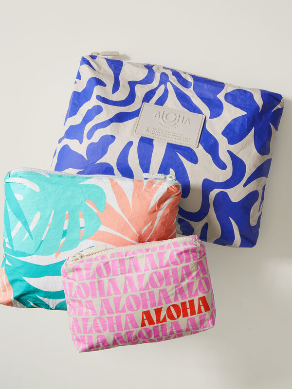 Aloha Mid Zipper Pouch, , original