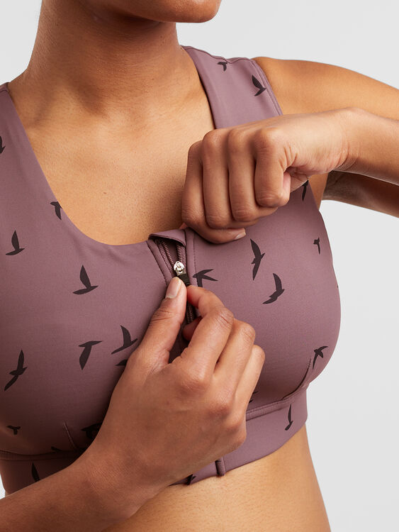 Pockito Power 2.0 Zip Front Sports Bra, , original