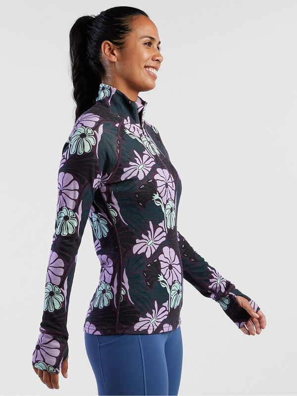 What the Bluff 1/2 Zip Long Sleeve Top, , original