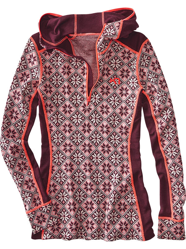 Slalom Half Zip Long Sleeve Top Hoodie, , original