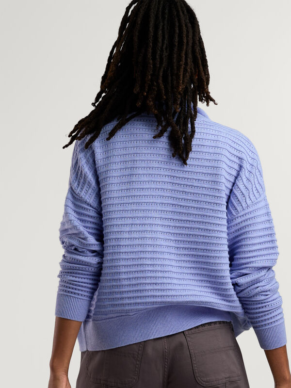 Avila Full Zip Sweater | Women&rsquo;s Breathable Cotton Zip Cardigan