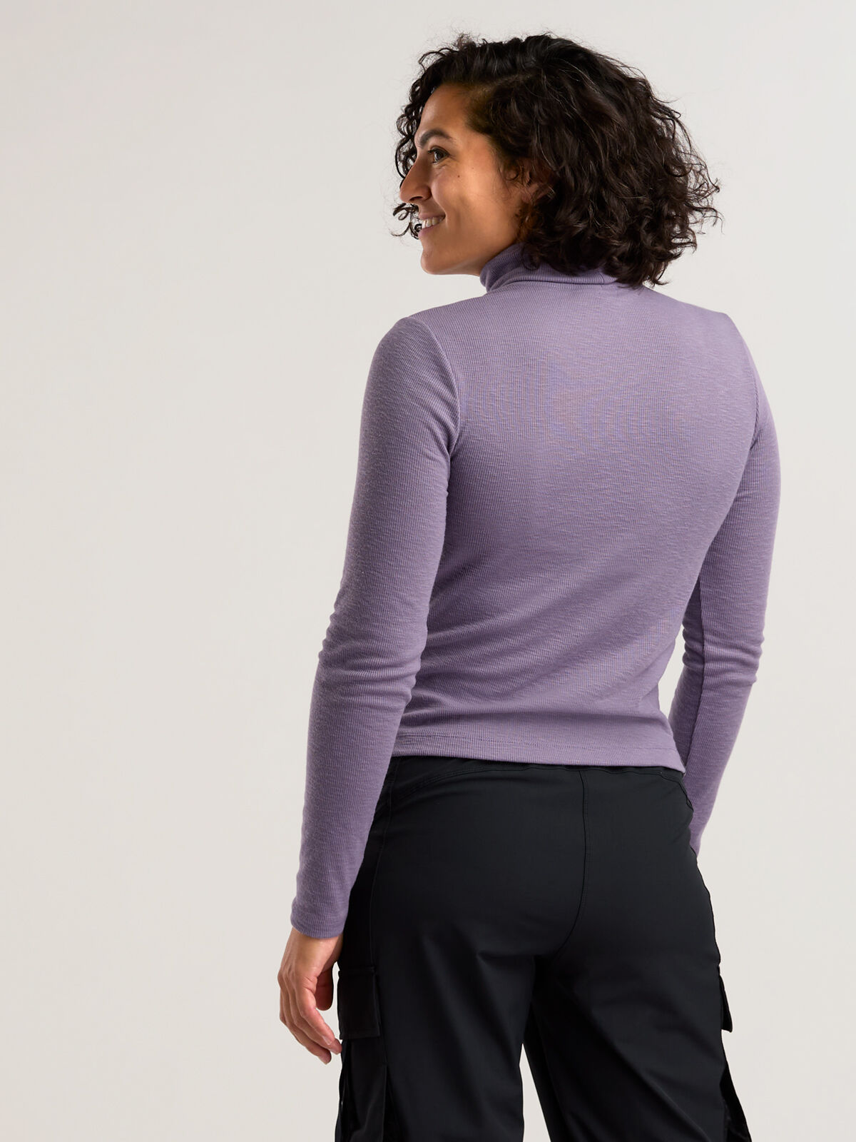 Women's Long Sleeve Ribbed Turtleneck: Headlands