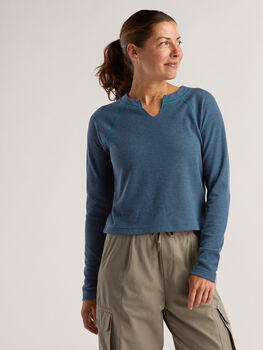 Women’s Long Sleeve Waffle Knit Top Nectar
