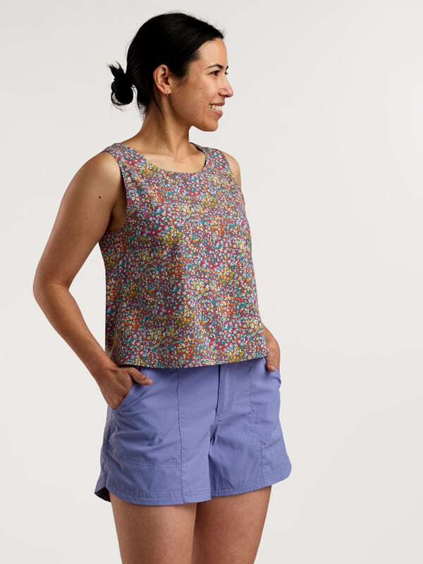 Women's Sunkissed Button Back Tank Top: Crusher