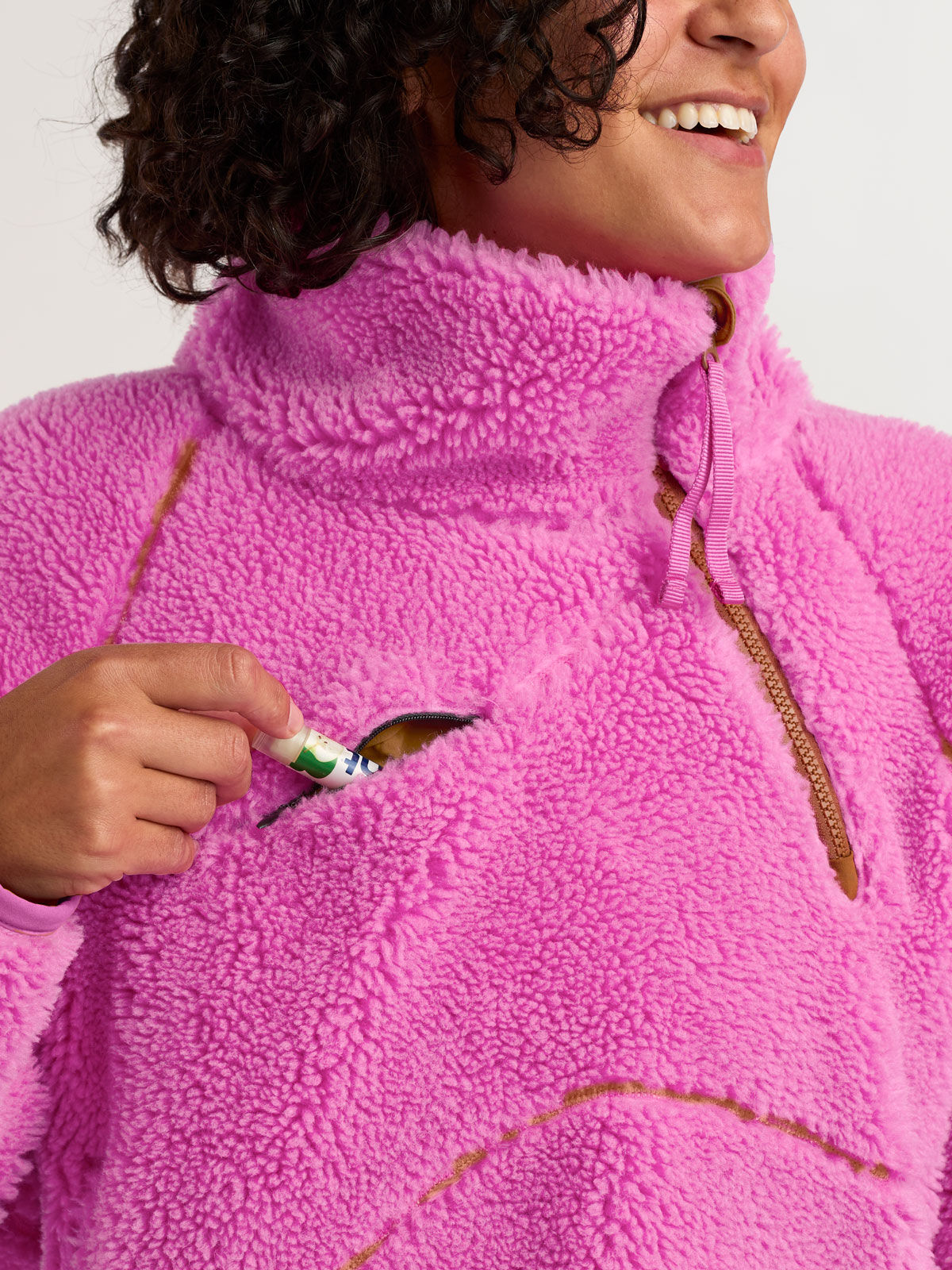 SENIQ Women's Half Baked Wool Blend Fleece Pullover | Title Nine