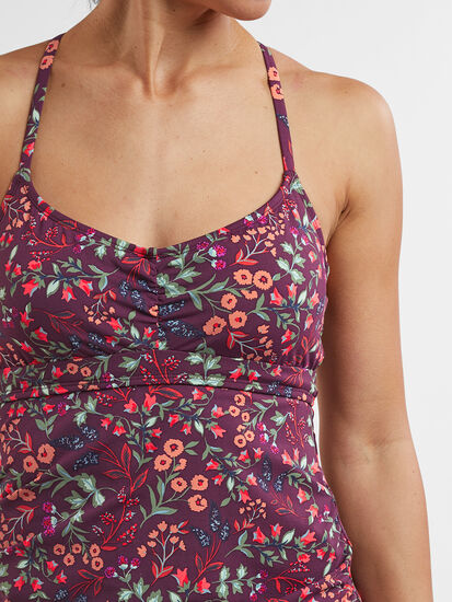 Tidal Rave Underwire Tankini Top - Floral Frenzy: Image 4