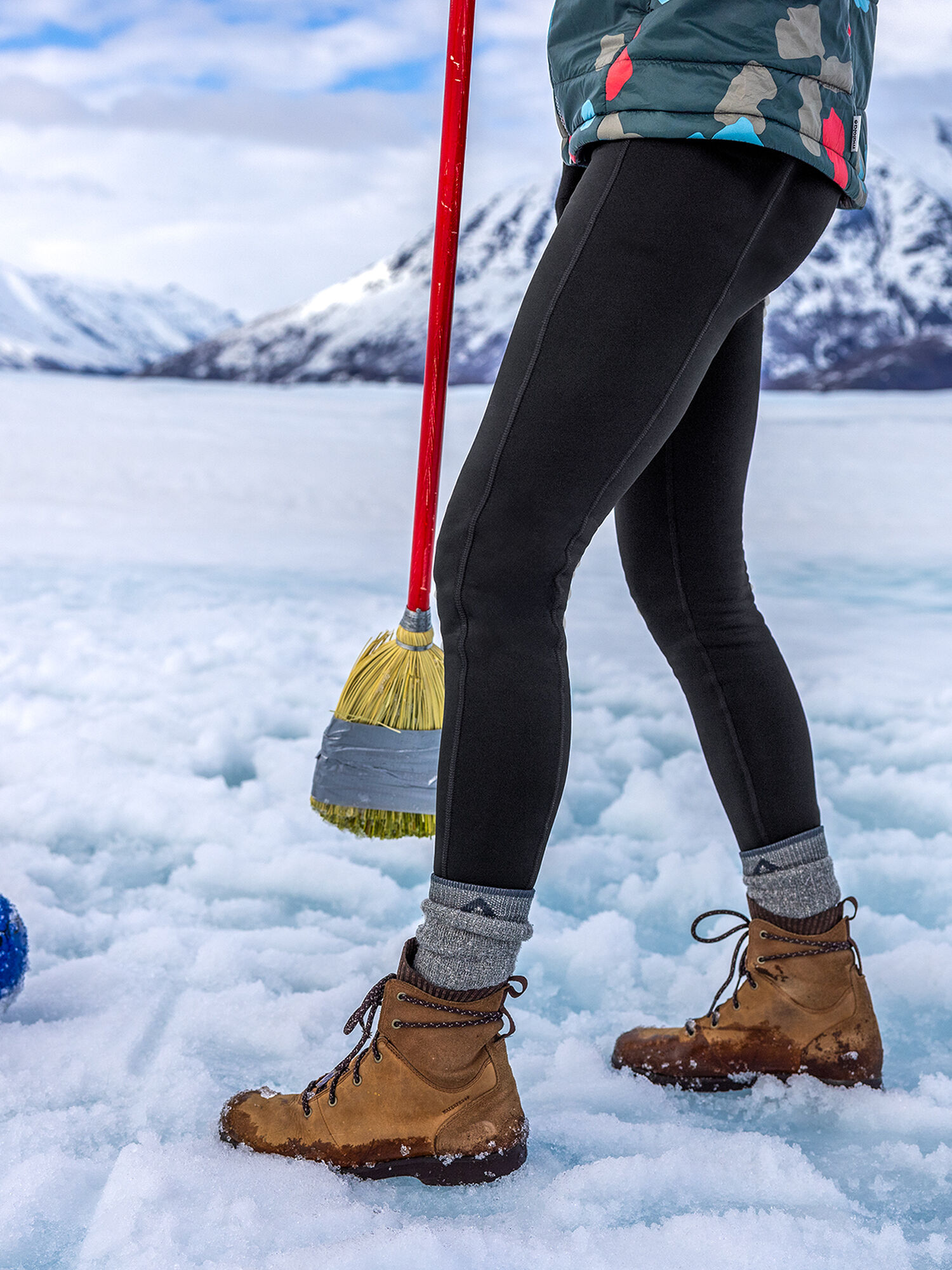 Crash Polartec® Fleece Lined Tights - Solid Long, , model