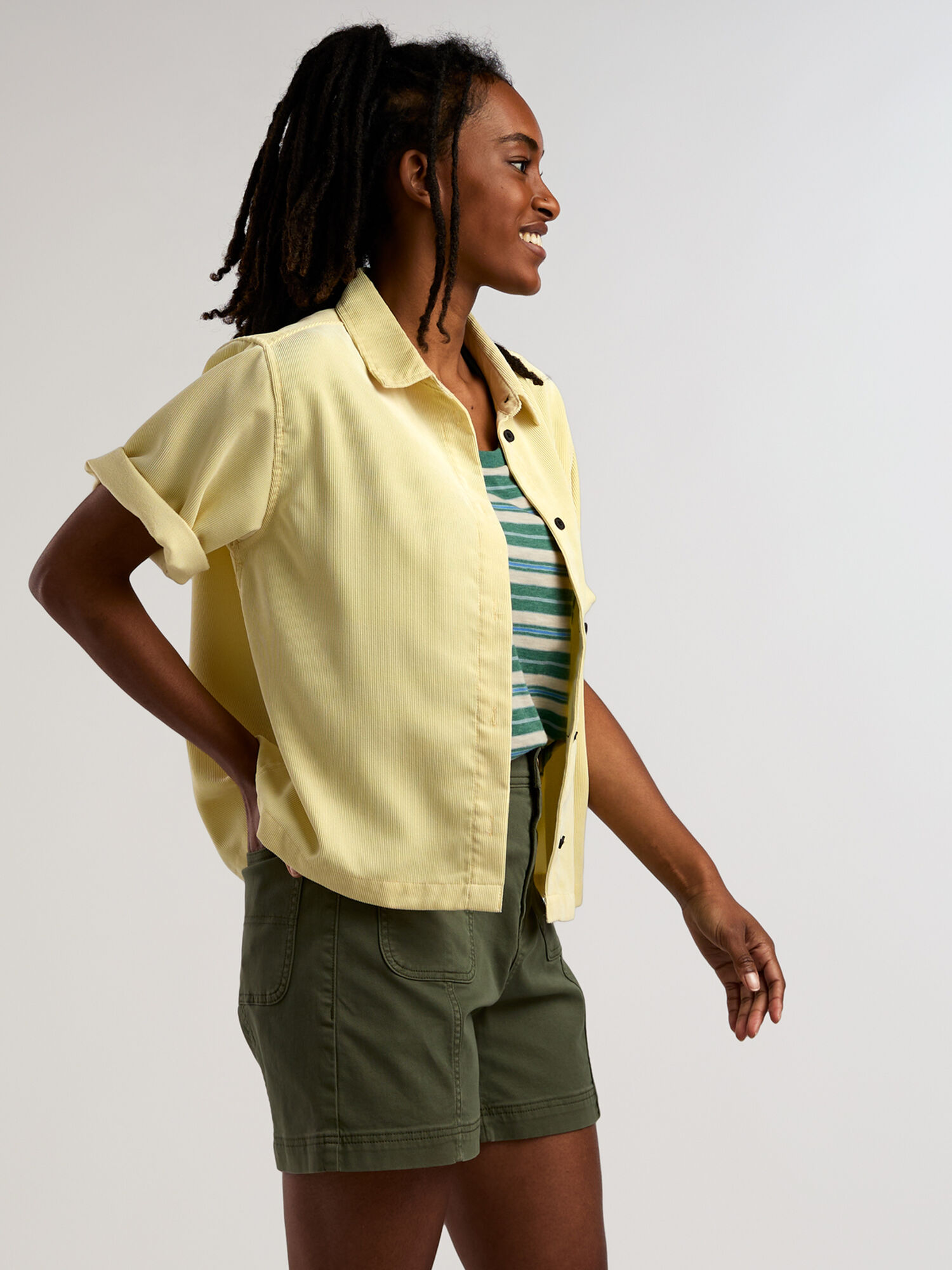 Sesia Short Sleeve Corduroy Shirt, , original