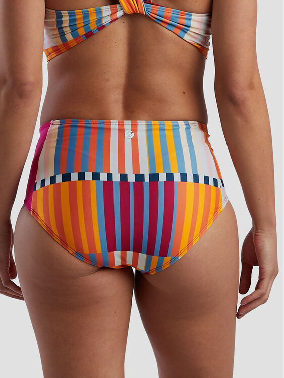 Zip Pocket High Waisted Bikini Bottom - Ibiza, , original