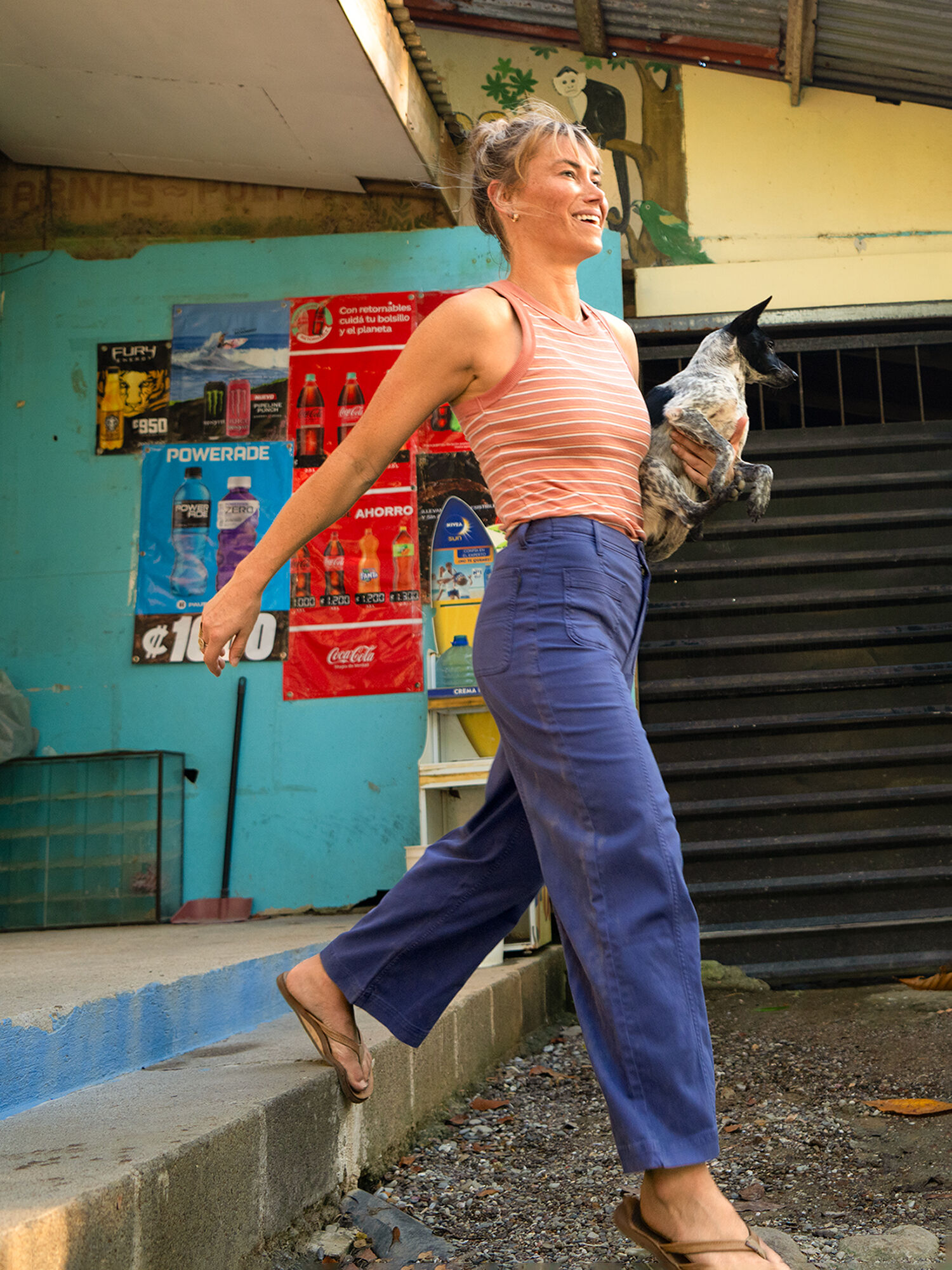 Miraculous Linden Wide Leg Pants, , model