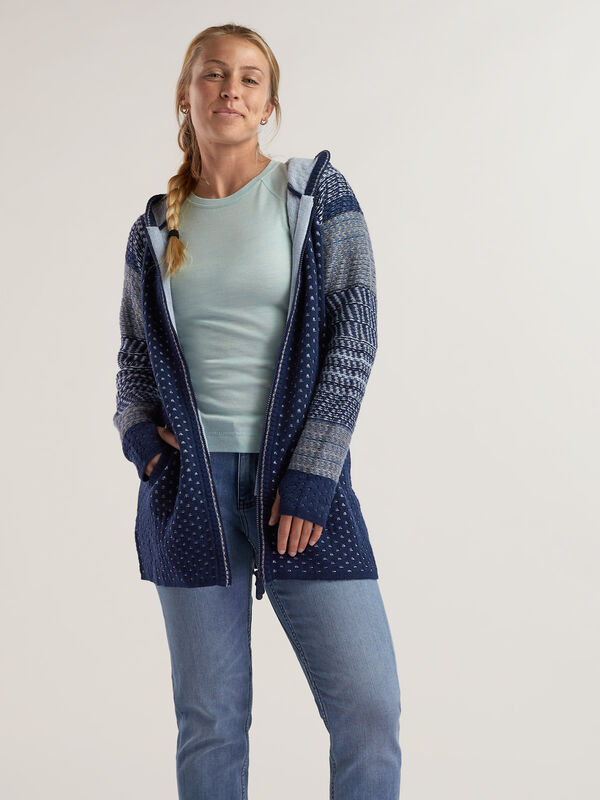 Full-Zip Cardigan Sweater: Mover Maker