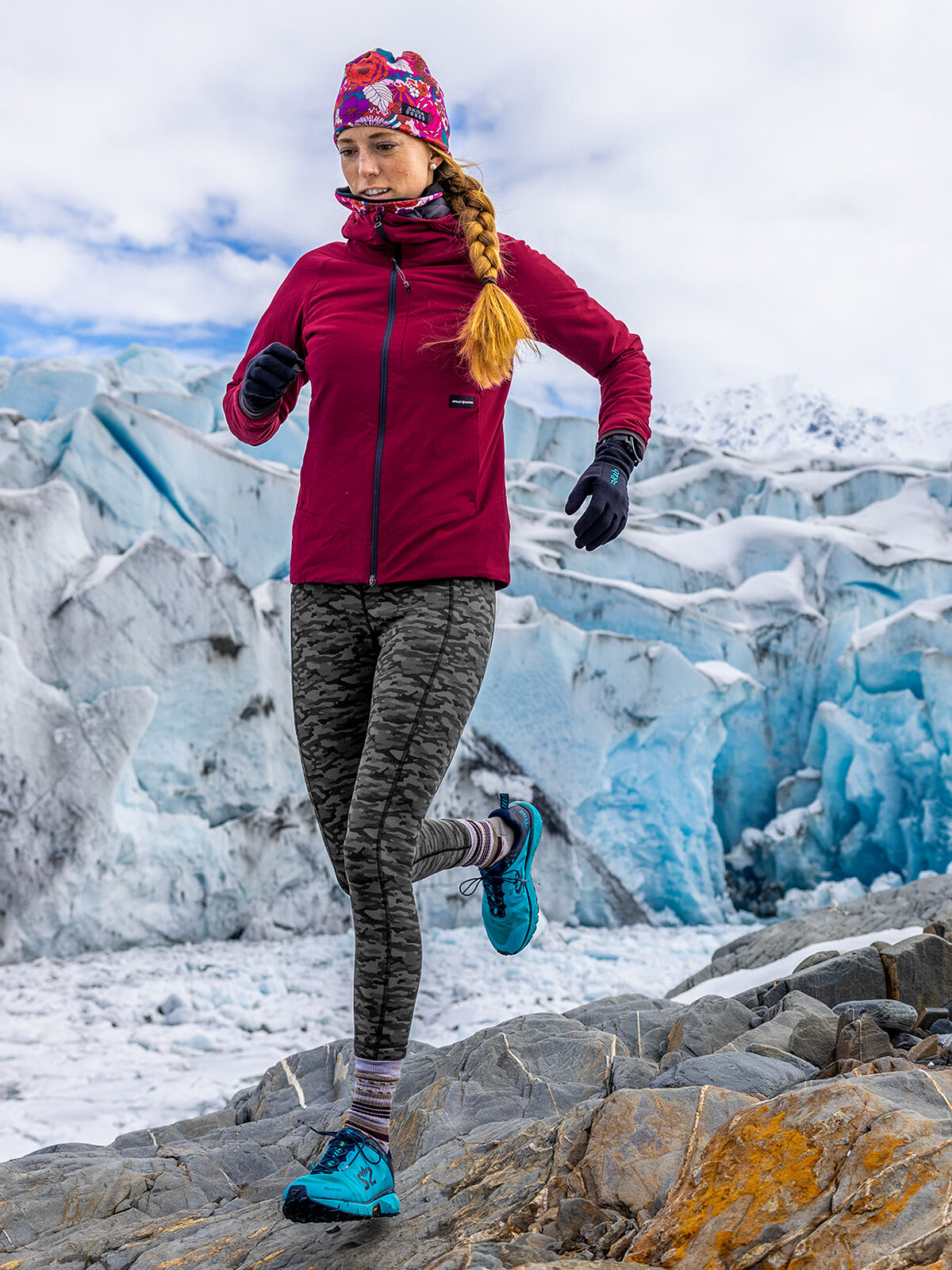 Fleece lined camo leggings sales